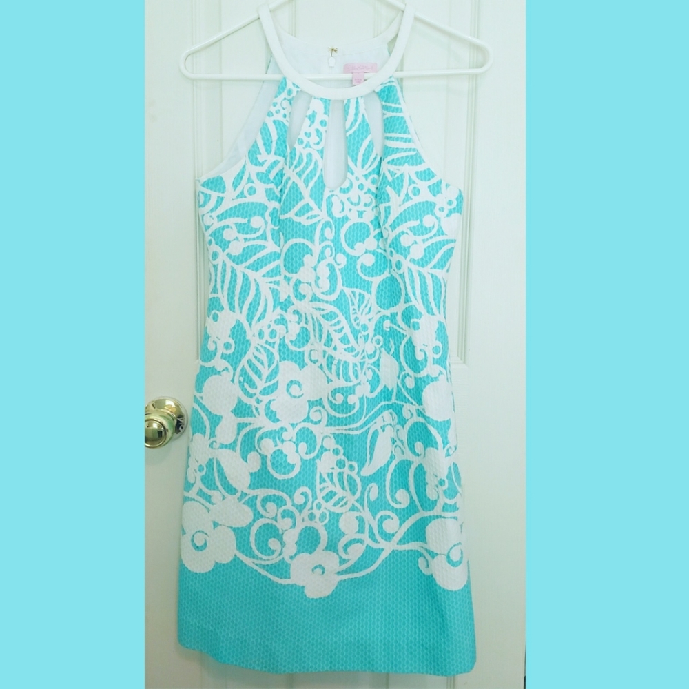 Lilly Pulitzer Pearl Shift - Shorely Blue, size 4